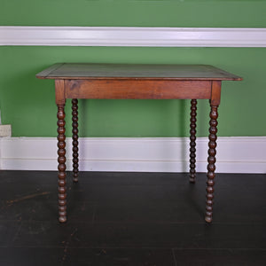Wooden Antique Table with Bobbin Legs