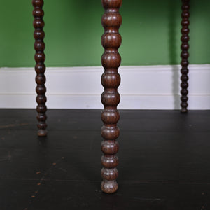 Wooden Antique Table with Bobbin Legs