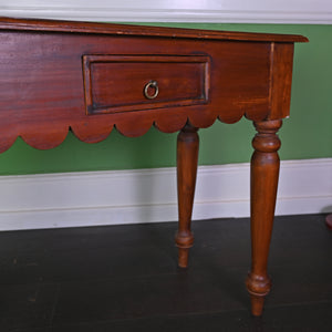 Scalloped Wooden Table