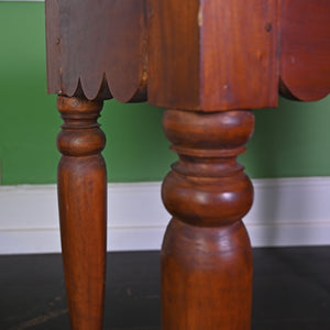 Scalloped Wooden Table