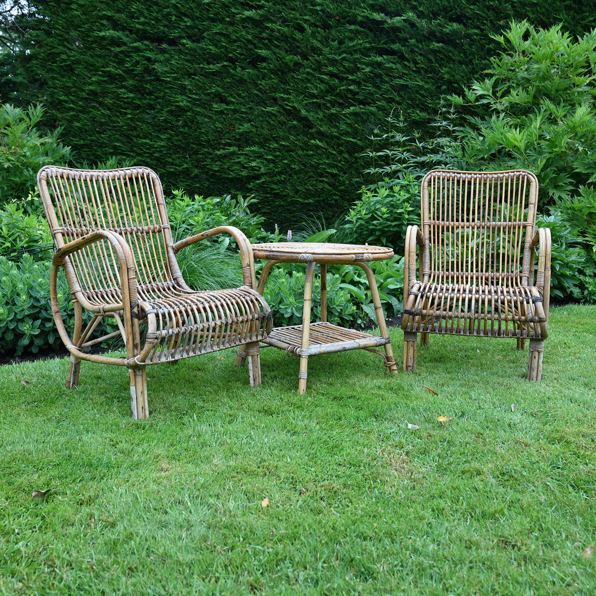 Cane Lounge Set