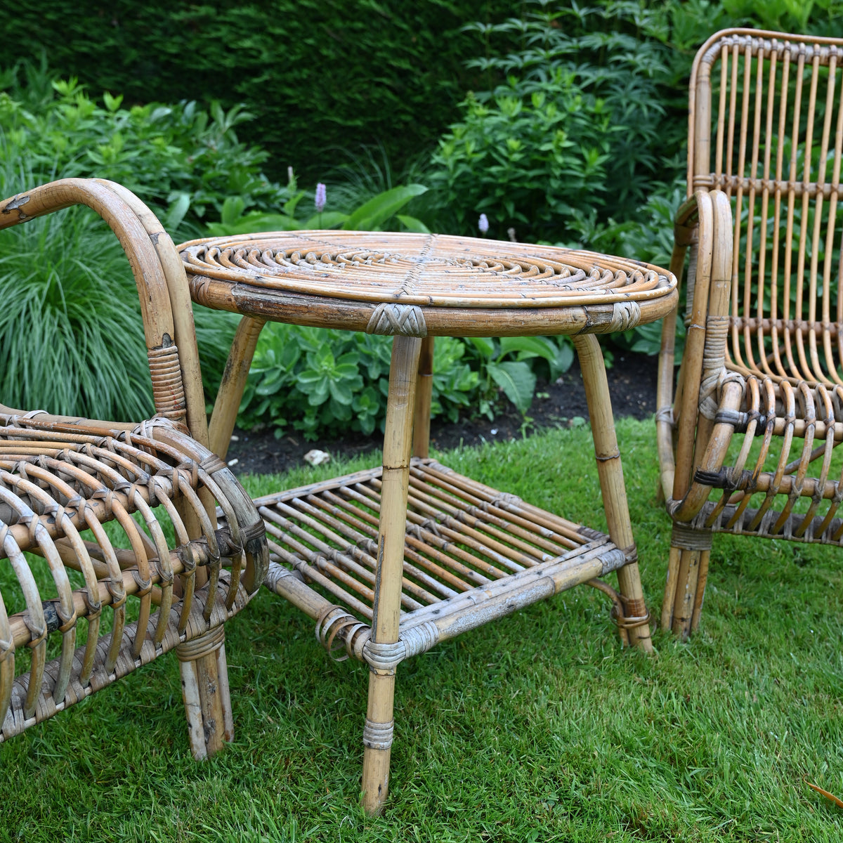 Cane Lounge Set