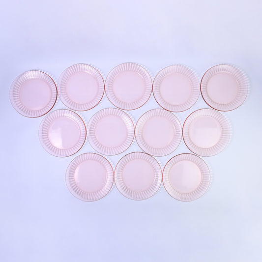 Set of Pink Plates