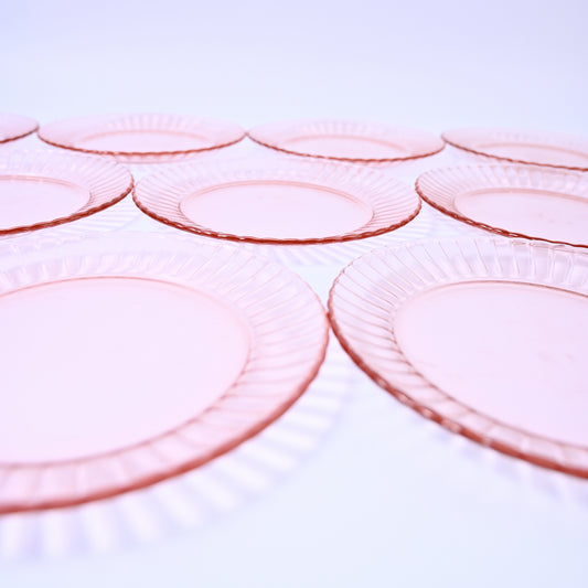 Set of Pink Plates