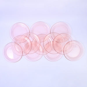 Set of Pink Plates