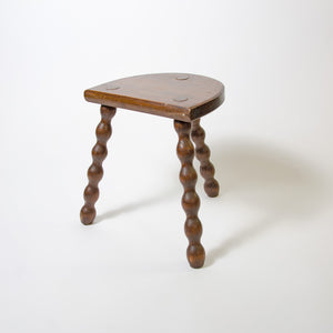 French Oak Bobbin Stool