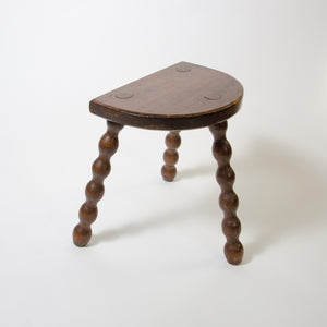 French Oak Bobbin Stool