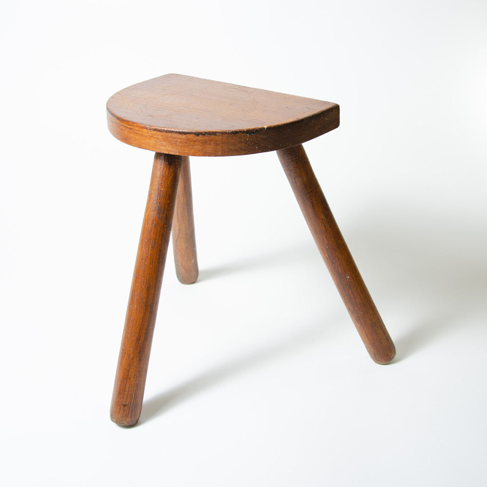 French Oak Milking Stool