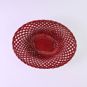 Red Lattice Bowl