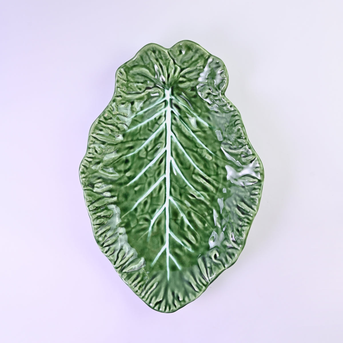 Long Cabbage Leaf Serving Dish
