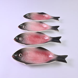 Red Fish Plate Set