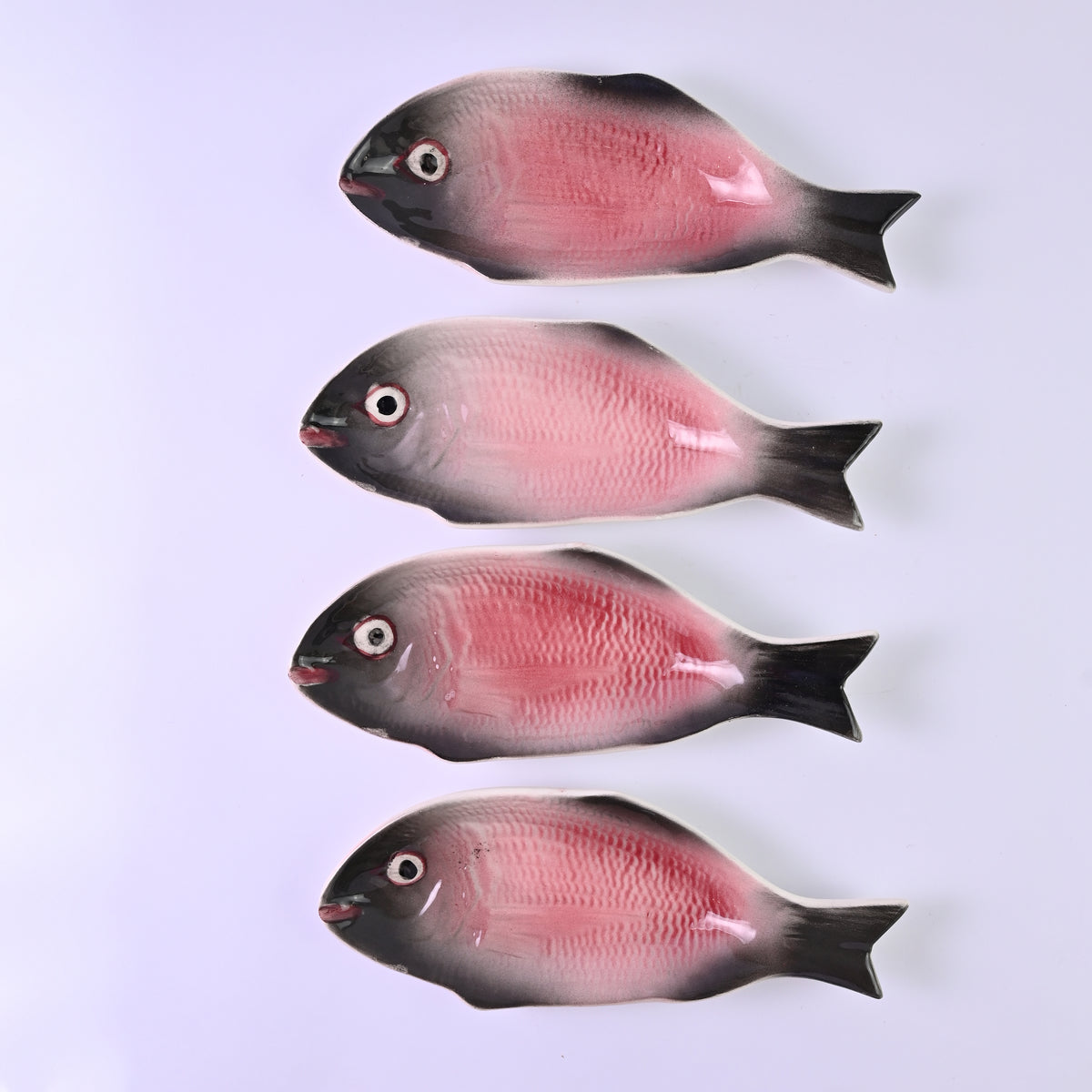Red Fish Plate Set