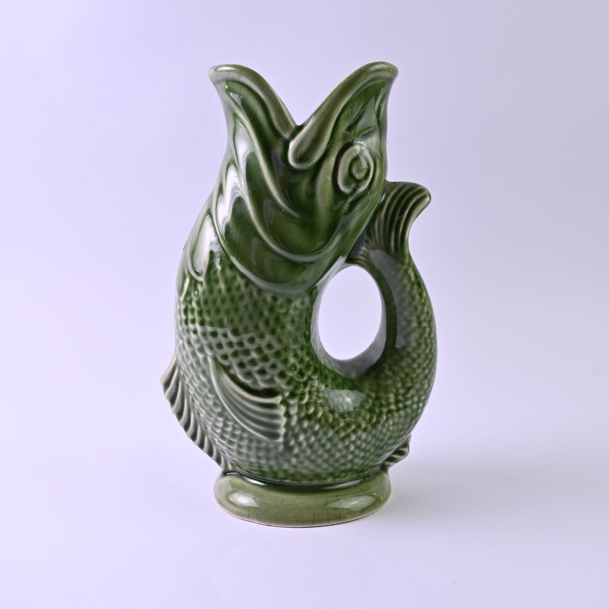 Large Green Gluggle Jug