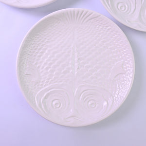 White Fish Plate Set