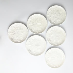 White Fish Plate Set