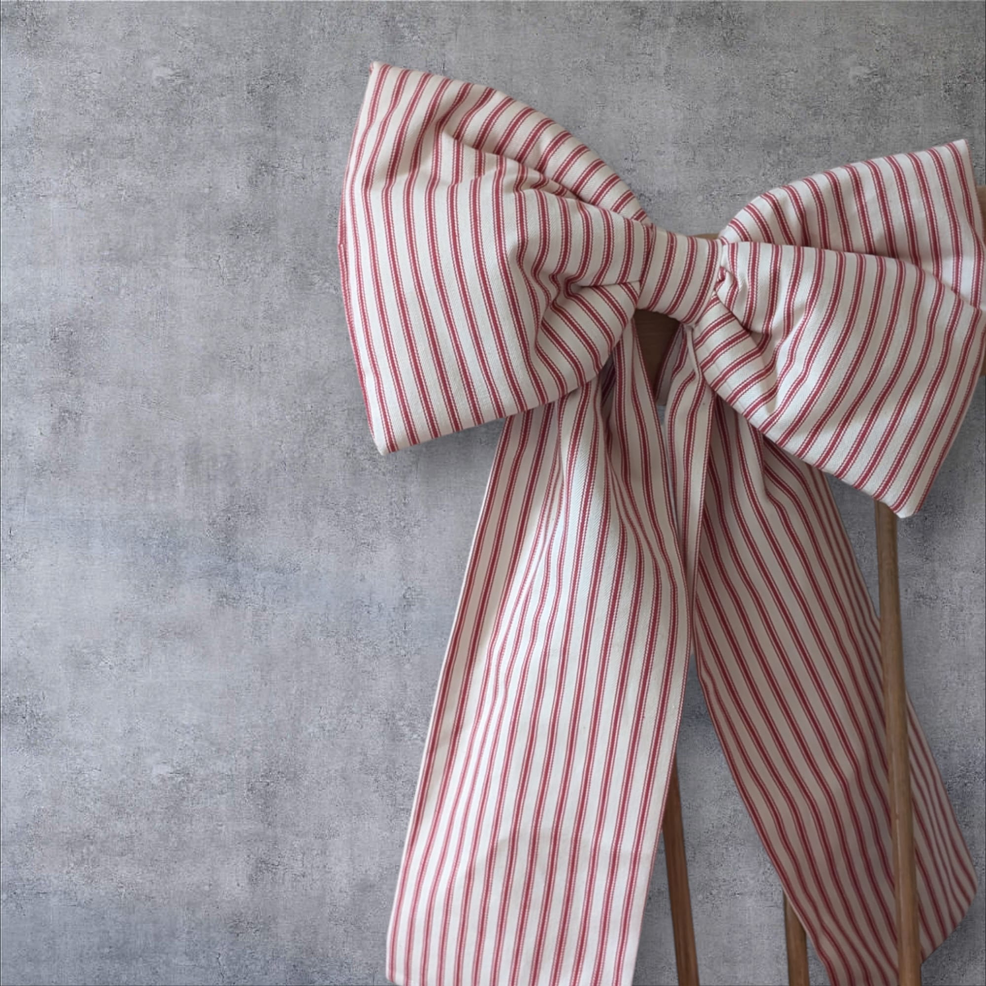 Peony Ticking Stripe Bows