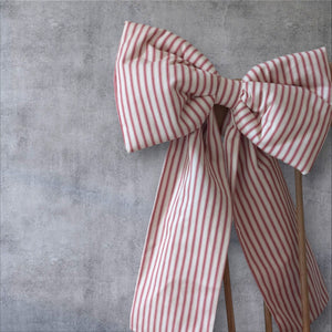 Peony Ticking Stripe Bows