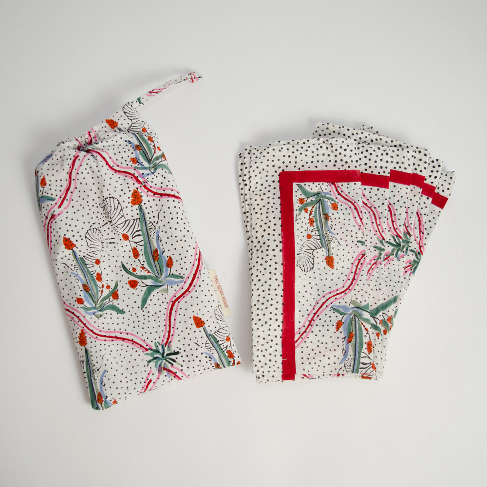 Beautiful Block Print Cotton Napkins