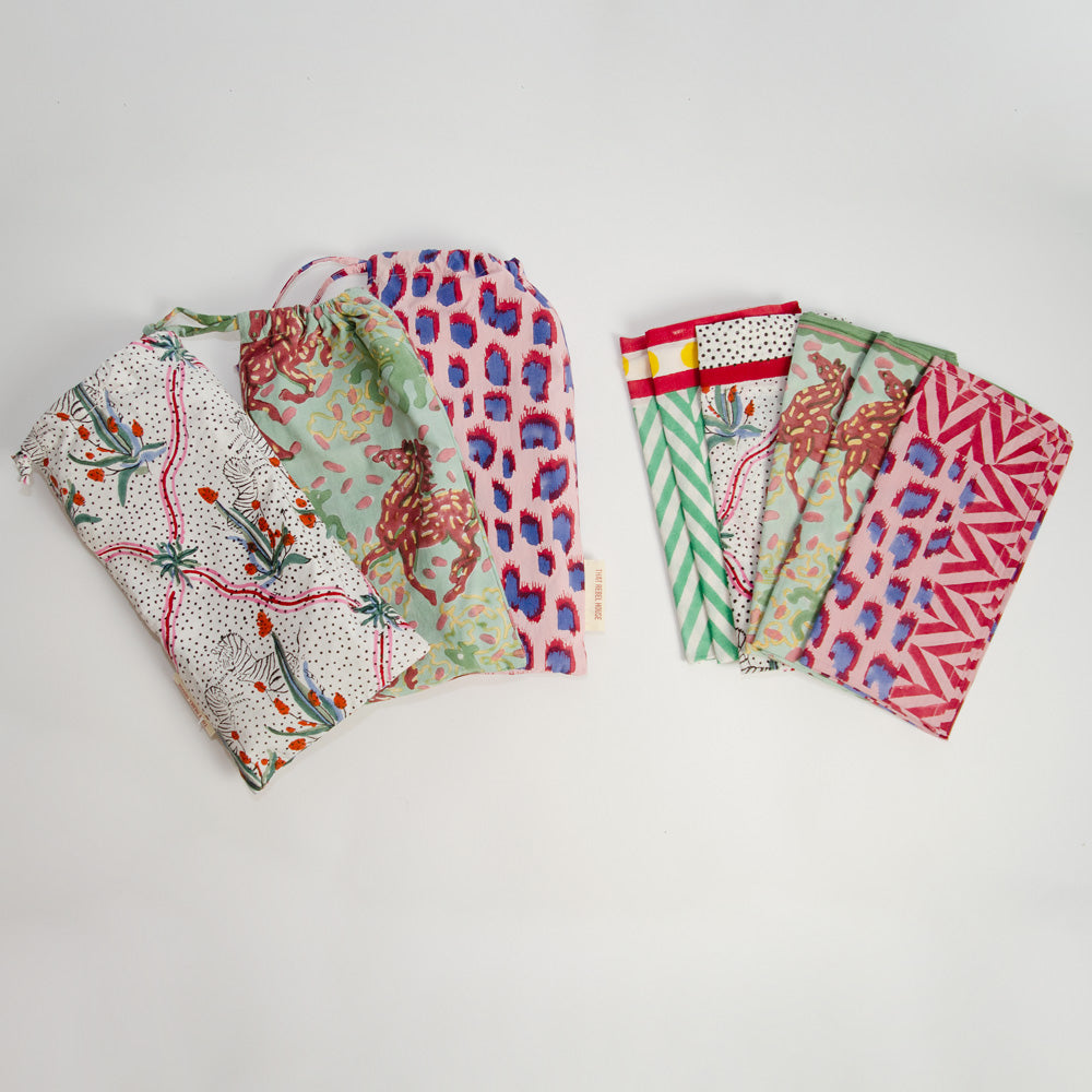 Beautiful Block Print Cotton Napkins