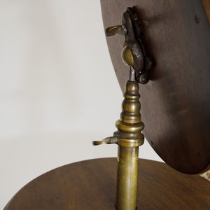 19th Century Shaving Mirror and Stand