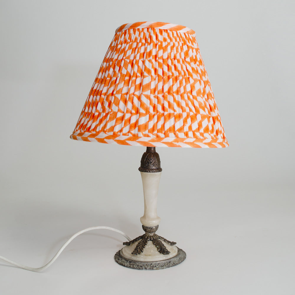 Vintage Brass and Marble Table Lamp Base