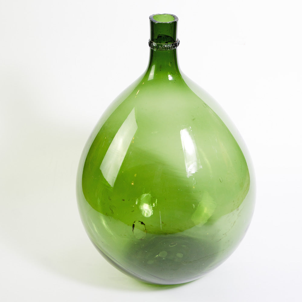 Rare antique cut top Demijohns