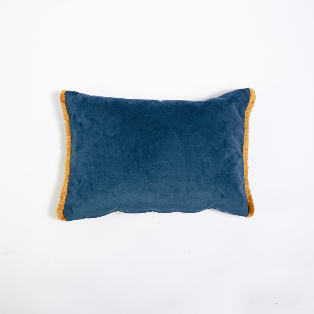 Luxiourious Teal Jungle Cushion