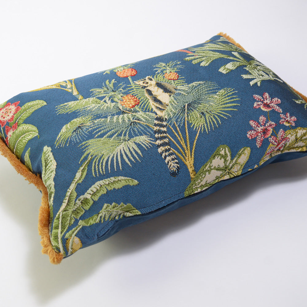 Luxiourious Teal Jungle Cushion