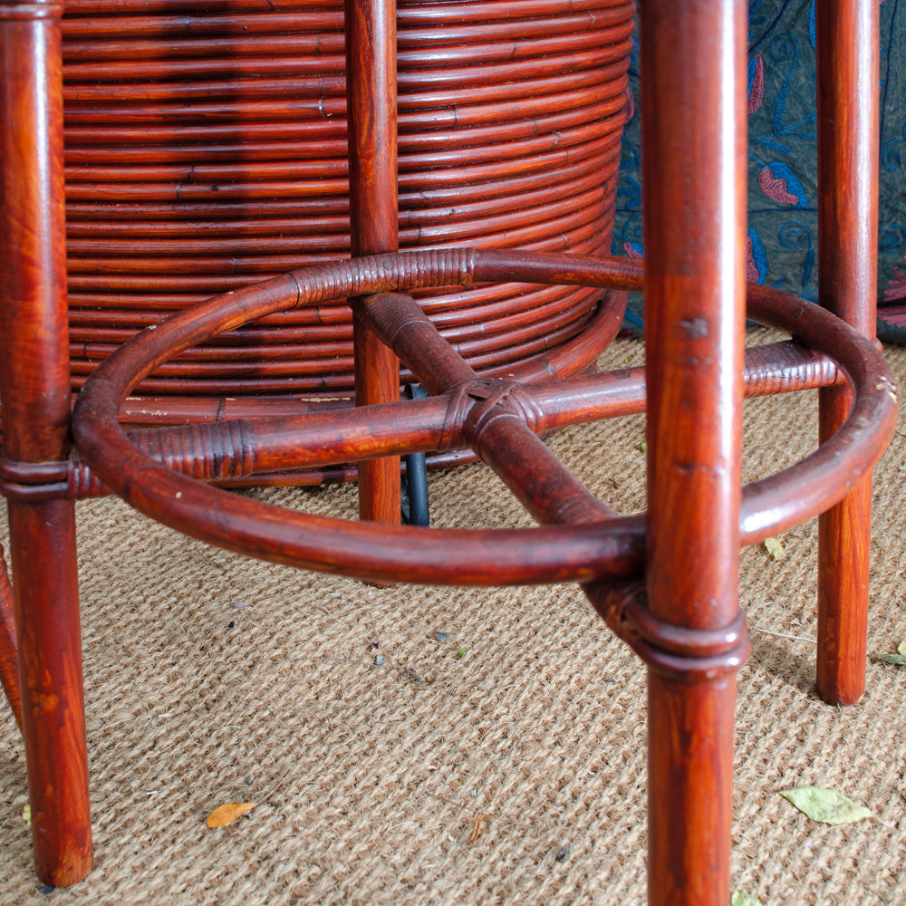 Mid Century Bamboo Tiki Cocktail Bar