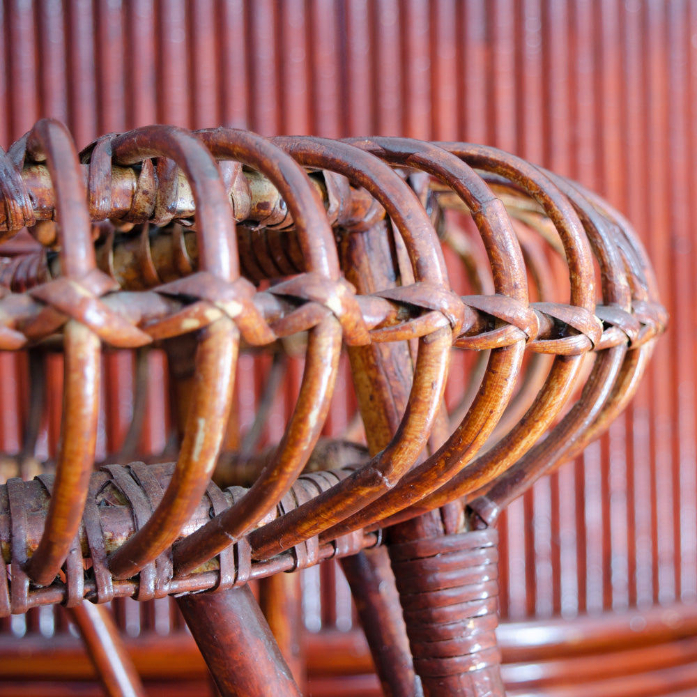 Mid Century Bamboo Tiki Cocktail Bar