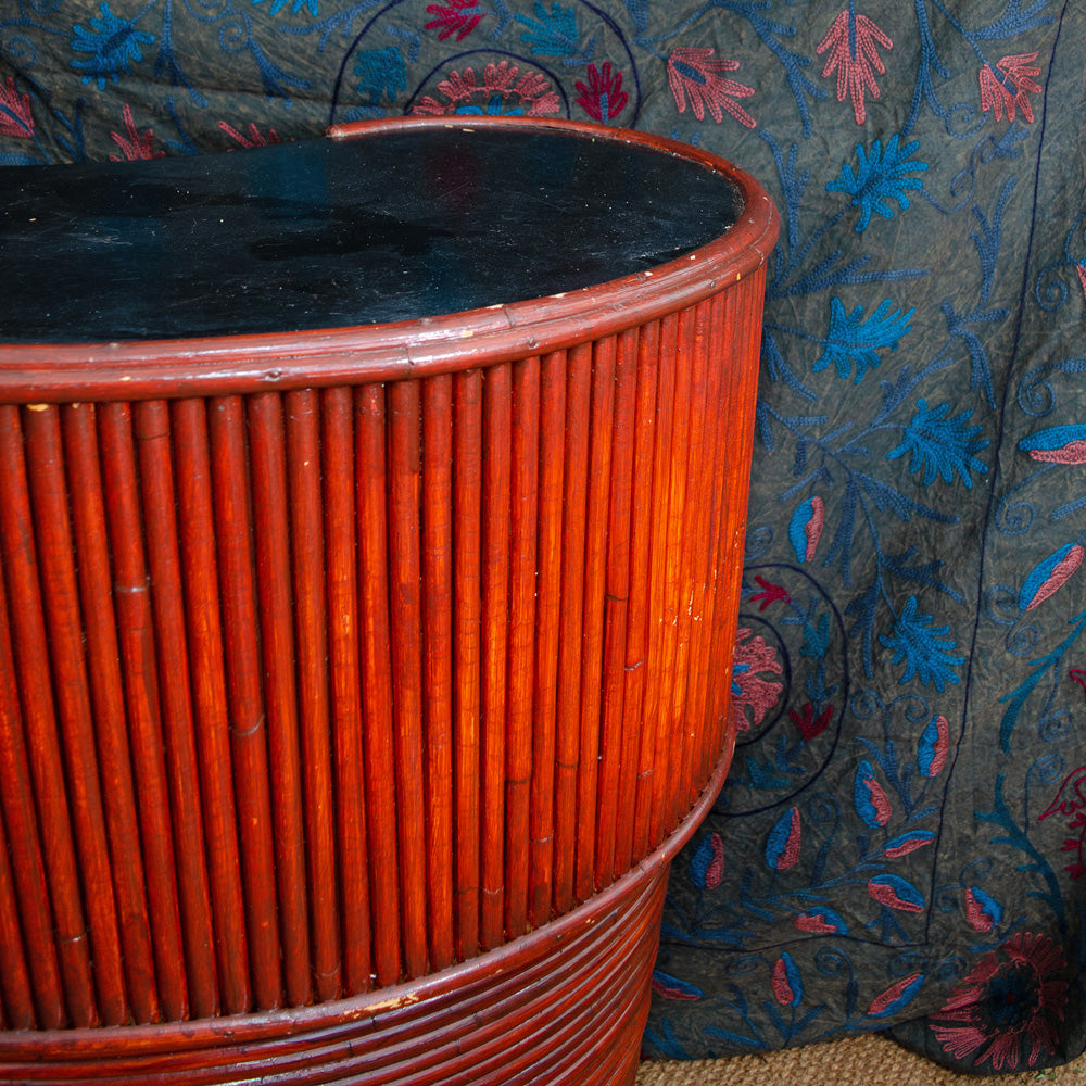 Mid Century Bamboo Tiki Cocktail Bar