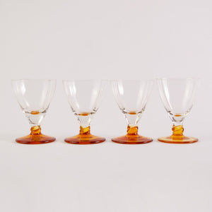 Set of Tangerine Aperitif Glasses