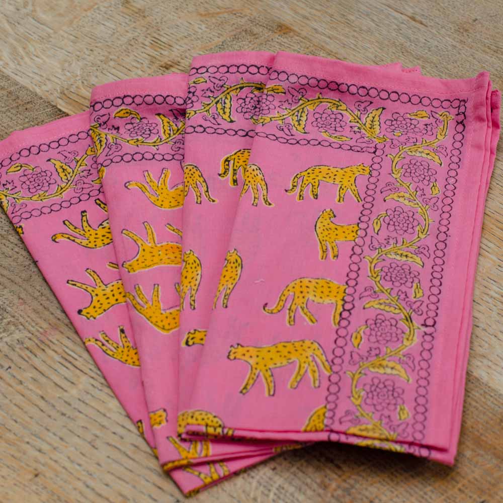 Beautiful Block Print Cotton Napkins