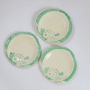 Set of Four Art Deco Fish Side Plates