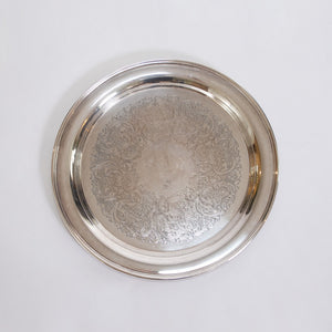 Collection of Round Silver Plated Trays