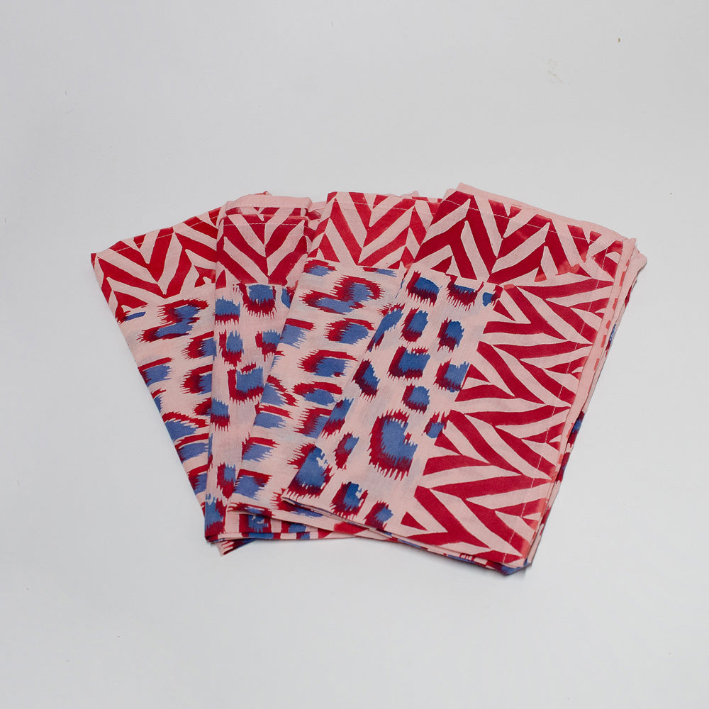 Beautiful Block Print Cotton Napkins