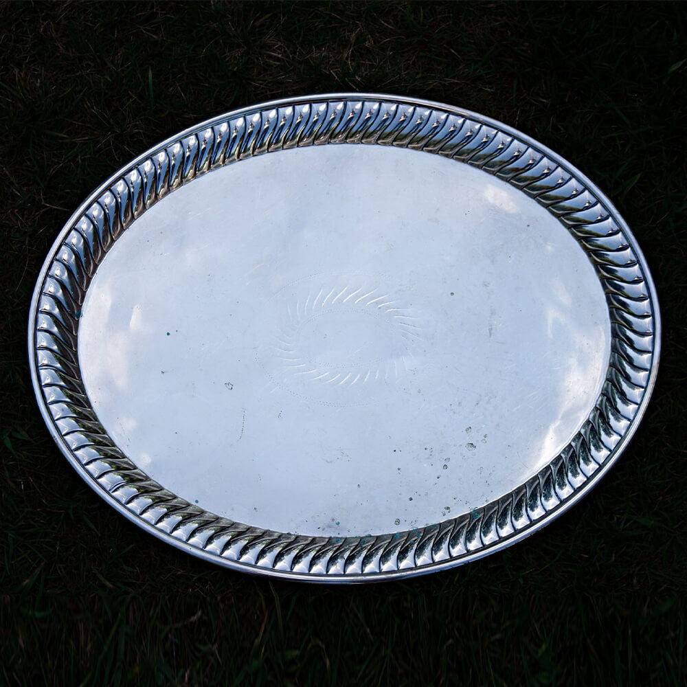Art Deco Silver Plated Cocktail Tray